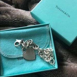 Tiffany & Co Heart Charm Bracelet